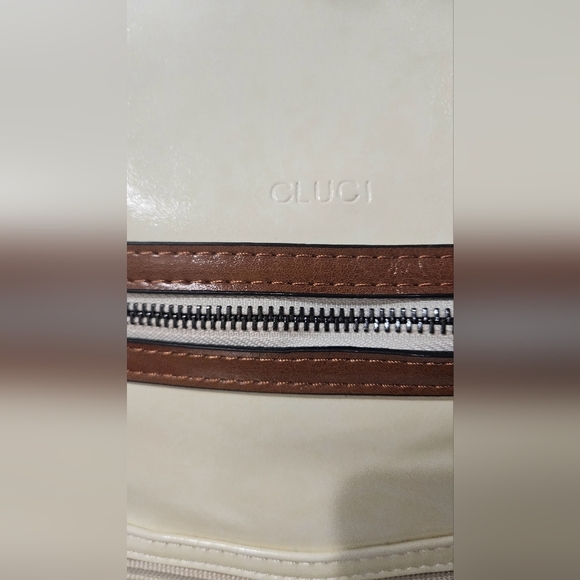CLUCHI Greene Leather BackpackPurse For Commuting | Oil Wax In Cream/brown. NWOT - Picture 9 of 14